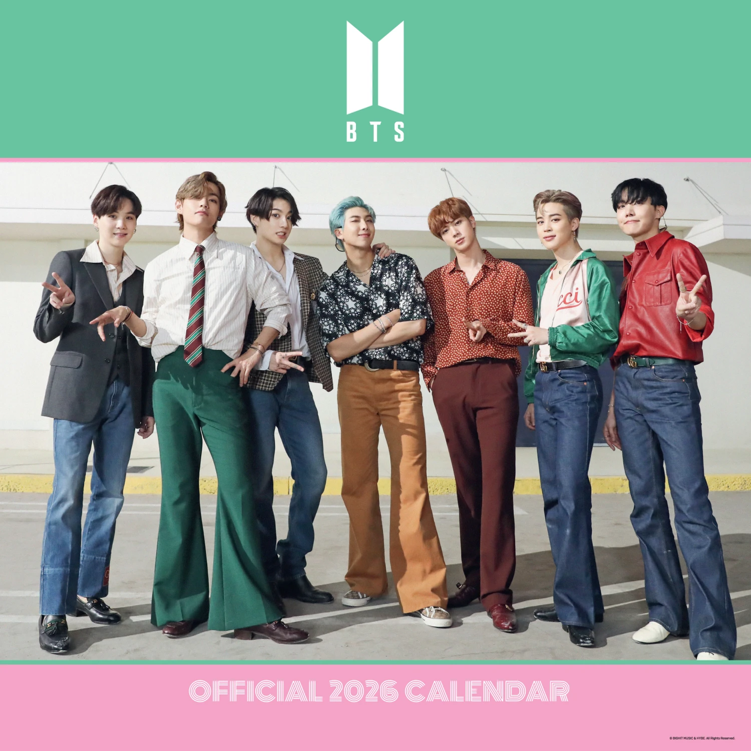 BTS – Officiel 2026 Kalender - Square