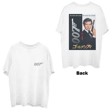 James Bond 007 Unisex T-Shirt: Goldeneye Japanese Poster (Back Print)