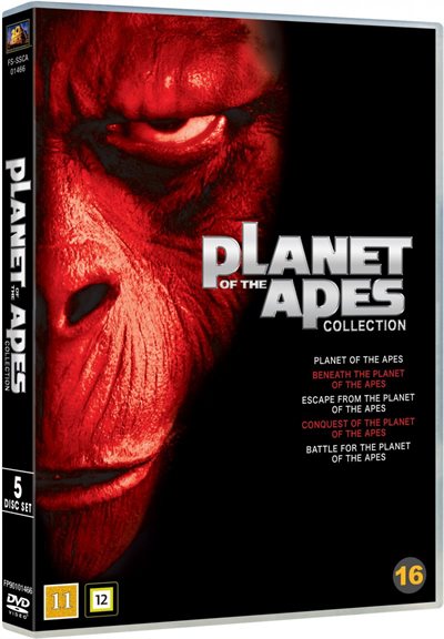 Planet of the Apes/Abernes Planet DVD Boks (1968-1973)