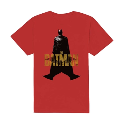 DC Comics Unisex T-Shirt: The Batman Yellow Text Large