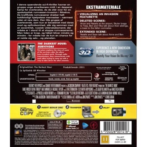The Darkest Hour - 3D Blu-Ray