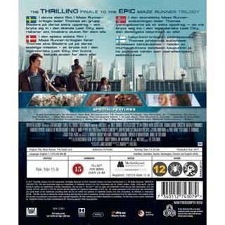 Maze Runner 3 - The Death Cure Blu-Ray