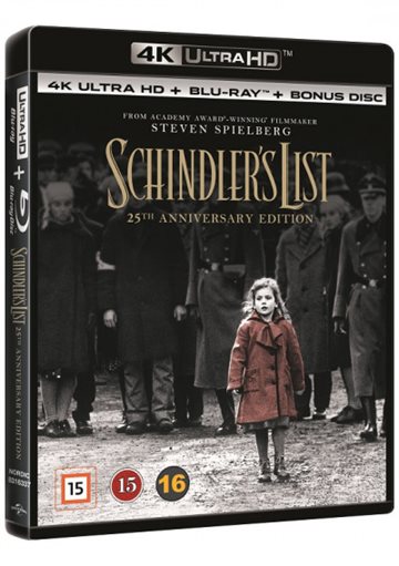 Schindler's List - 25Th Annivesary Edition - 4K Ultra HD Blu-Ray
